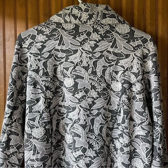 Parsley & Sage Black and White Buttoned Jacket Women Size Medium - Picture 8 of 8